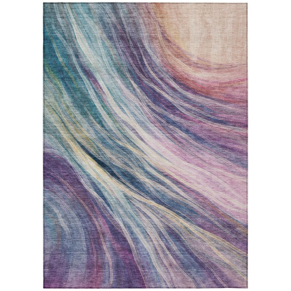 Chantille Machine Washable Indoor/Outdoor Abstract ACN2877 Teal 10 ft. x 14 ft. Area Rug price history on PriceWatchPro