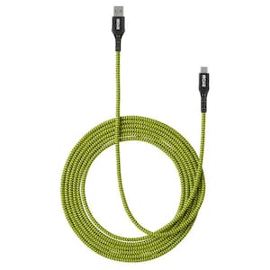 10 ft. Nylon Cable USB-A to USB-C