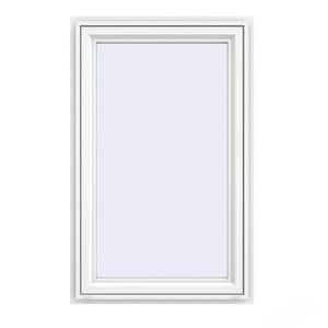 23.5 in. x 35.5 in. V-4500 Series White Vinyl Left-Handed Casement Window with Fiberglass Mesh Screen