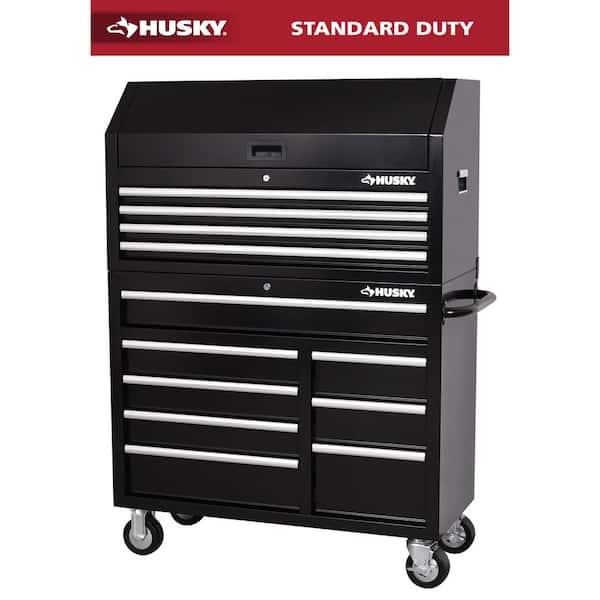 Tool Storage 42 in. W x 18 in. D Standard Duty Black Tool Chest Combo