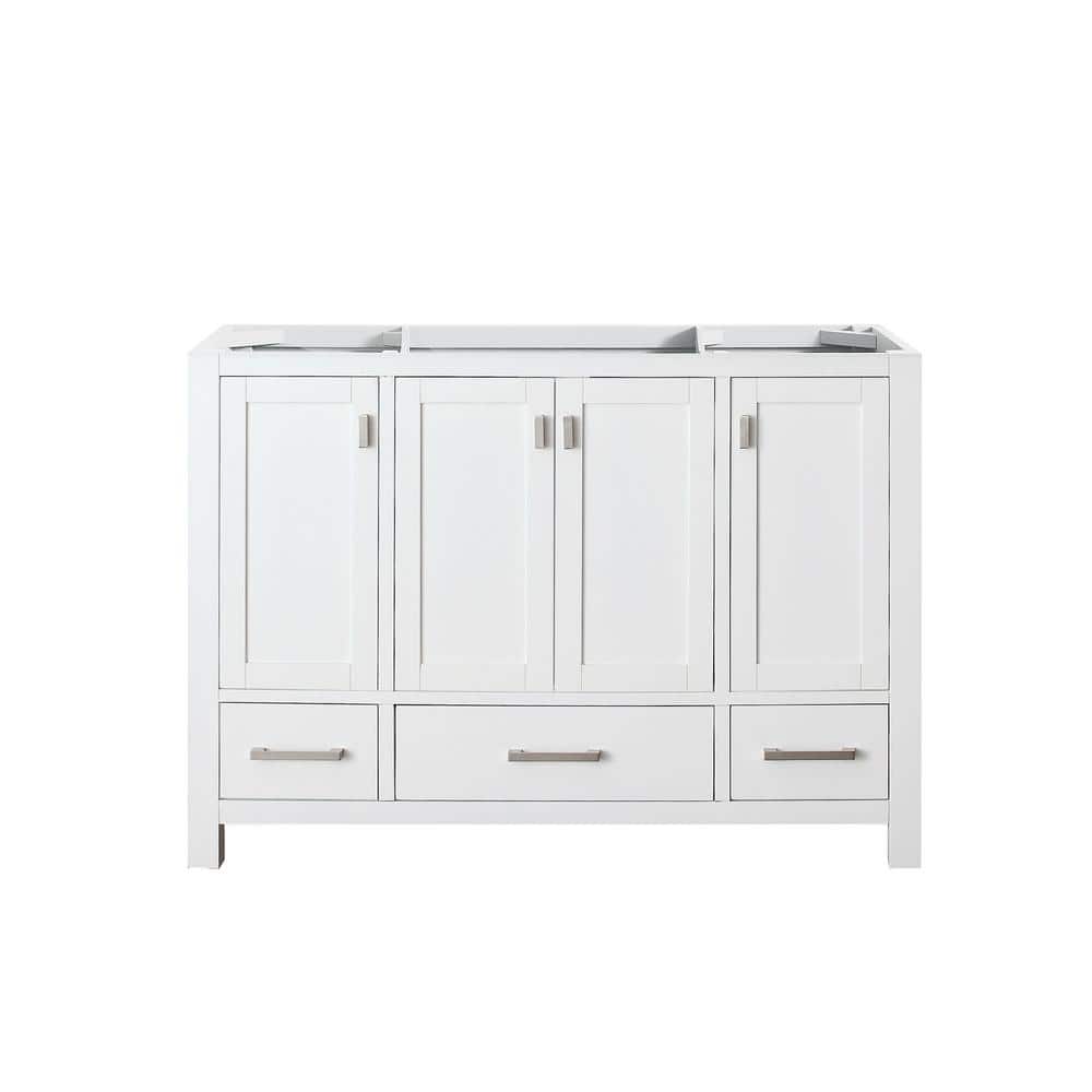 Modero 48'' White Solid Wood Freestanding Vanity Base