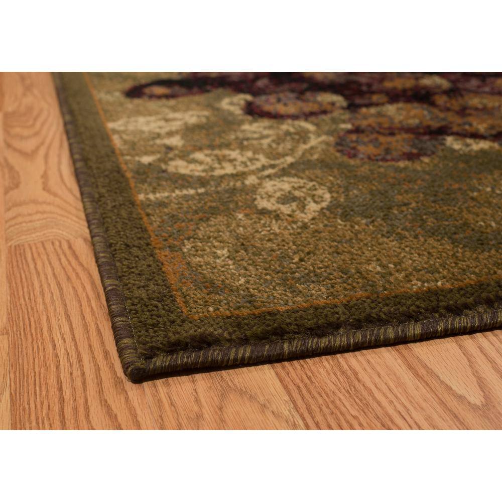 Vineyard Green Rectangular Polypropylene Area Rug
