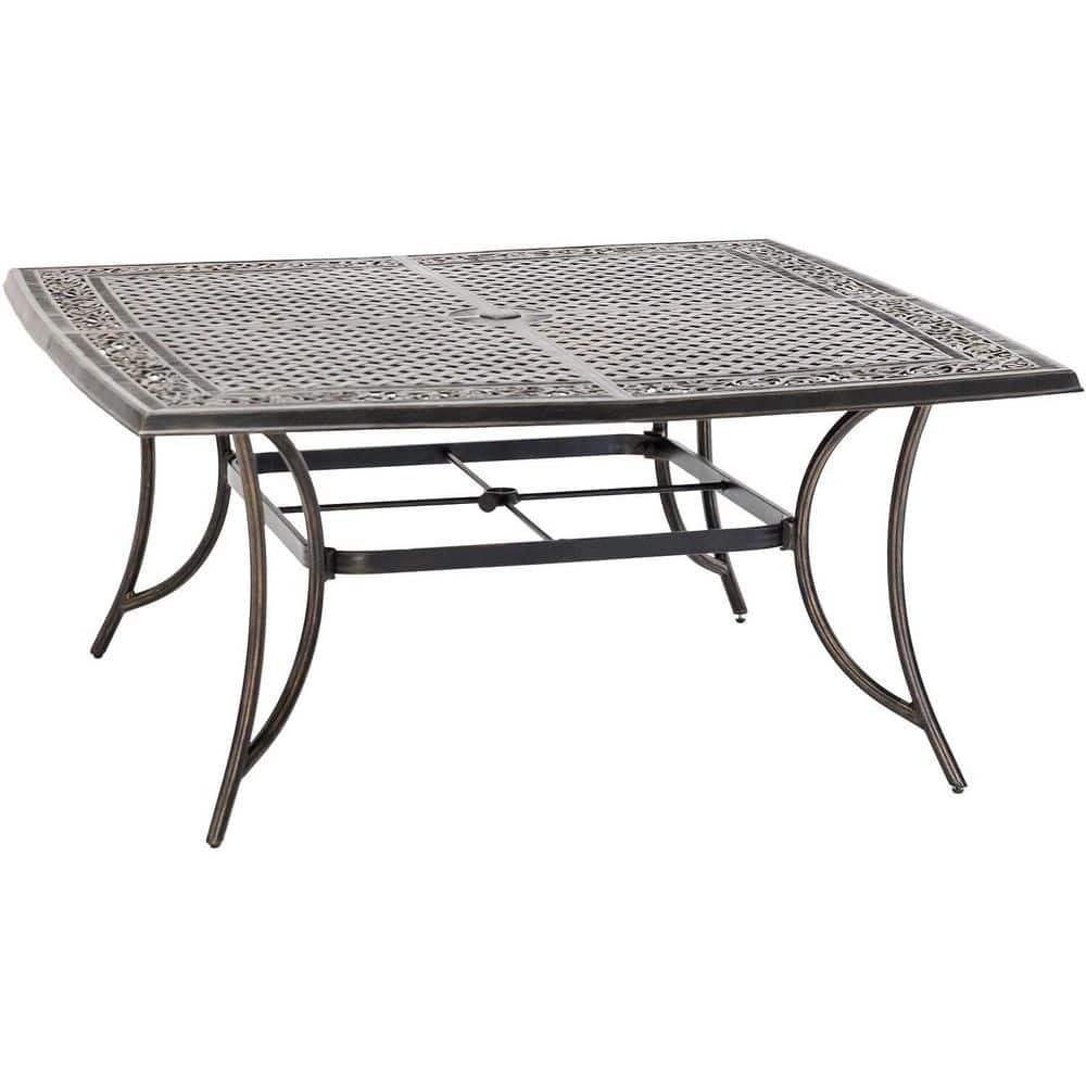 Fontana 9-Piece Bronze Outdoor Dining Set with Cast-Top Table