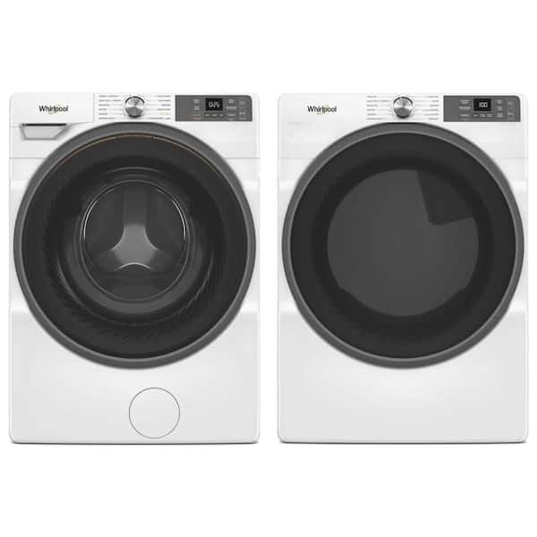 4.5 cu. ft. White Front Load Washer with FreshFlow Vent and 7.4 cu. ft. Dryer with Wrinkle Shield Set
