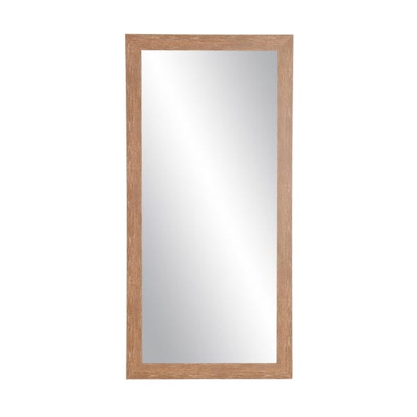 BrandtWorks Oversized Brown/White Coastal Cottage Farmhouse Southwestern Mirror (66 in. H X 32 in. W)
