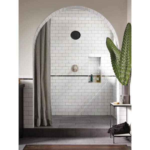 Verso 8-Spray Patterns 9 in. Wall Mount Fixed Shower Head Infiniti Dial and Magnetix Docking Spot Resist Brushed Nickel