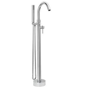 Belanger Single-Handle Freestanding Tub Faucet with Hand Shower in Polished Chrome
