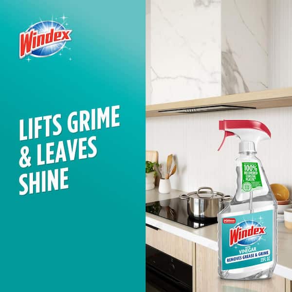 Windex 23 fl. oz. Vinegar Glass Cleaner (8-Pack) 312620 - The Home