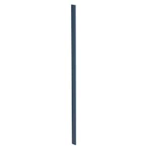 Richmond Valencia Blue Plywood Shaker Assembled Kitchen Cabinet Filler Strip 3 in W x 0.75 in D x 90 in H