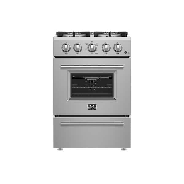 Forno Breno - 24 in. Gas Range, 4 Sealed Burners