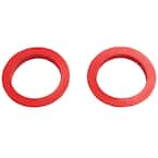 1-1/2 in. Sink Drain Pipe Flanged Rubber Washer (2-Pack)