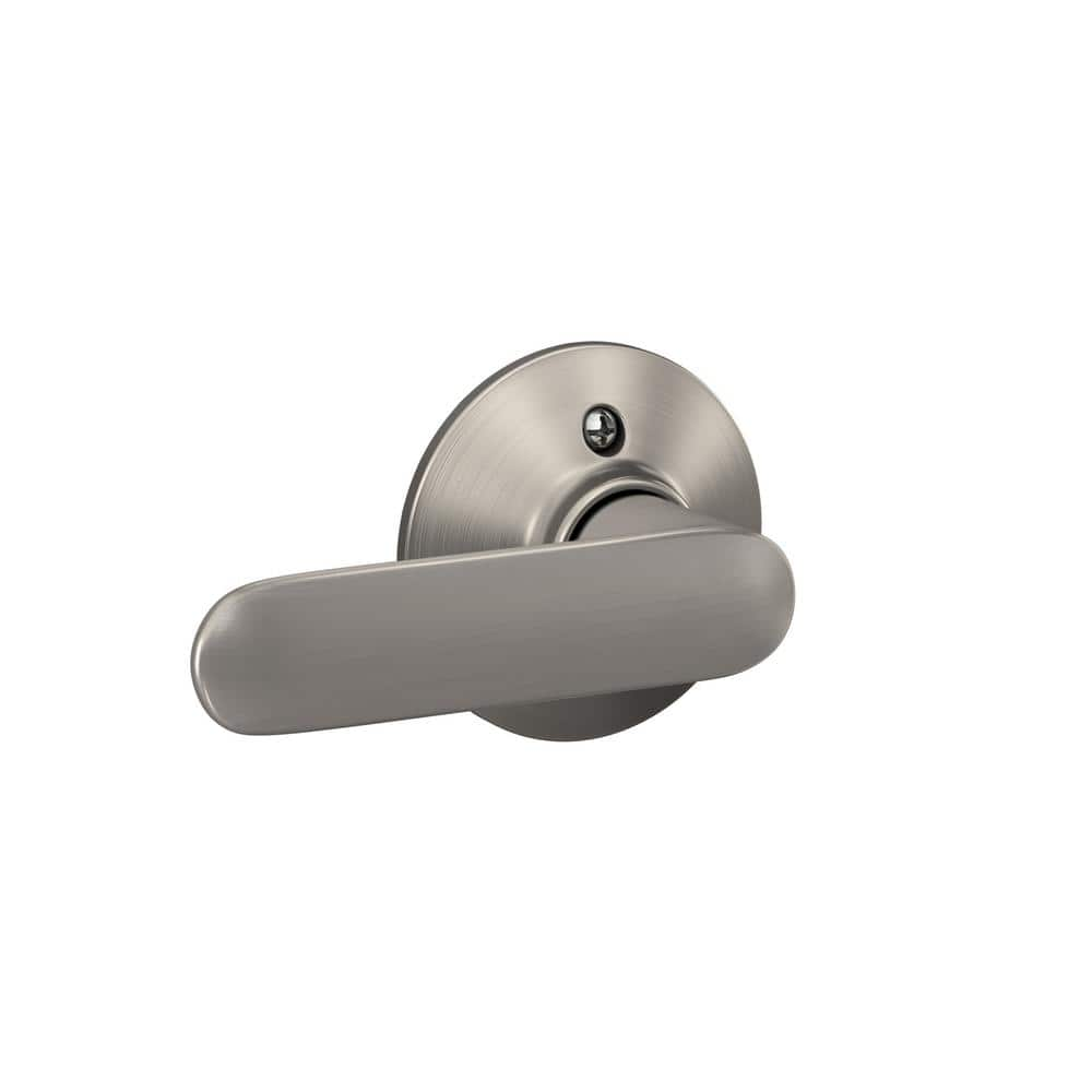 Schlage Satin Nickel Delfayo Right Right Dummy Doorknob