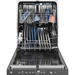 24 in. White Top Control Built-In Tall Tub Dishwasher with 3rd Rack, Bottle Jets, 45 dBA