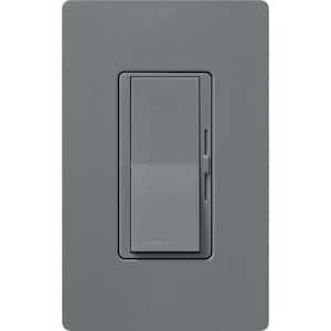 Diva Dimmer Switch for Electronic Low Voltage, 300-Watt/Single-Pole or 3-Way, Slate (DVSCELV-303P-SL)