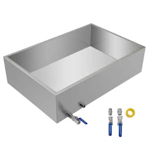Maple Syrup Evaporator Pan 36 in. x 24 in. x 9.5 in. Stainless Steel Maple Syrup Boiling Pan with Valve