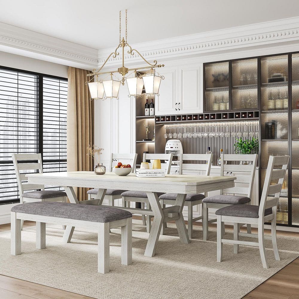 Formal American Style Of Table Set Up Breakfast VECELO 6-Piece