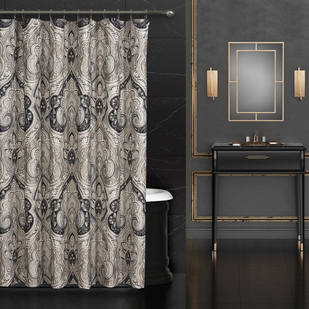 Mirabel Polyester Shower Curtain 2945046SC - The Home Depot