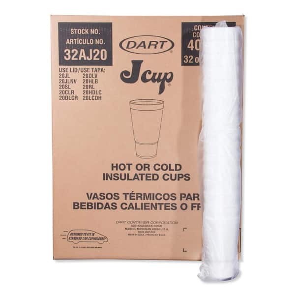 Dart Horizon Foam Cup Hot/Cold 20 oz. Printed Blueberry/White 25/Bag - DCC20J16H