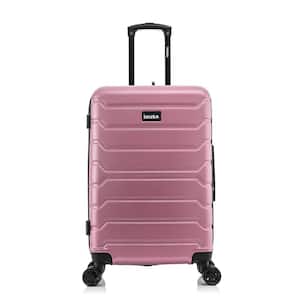 Trend 24 in. Rose Gold Lightweight Hardside Spinner Suitcase
