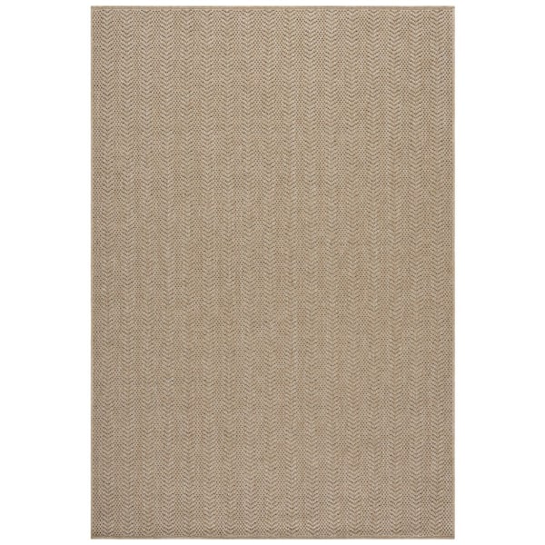 SAFAVIEH Sisal Performance 4 ft. x 6 ft. Natural Chevron Striped Area Rug