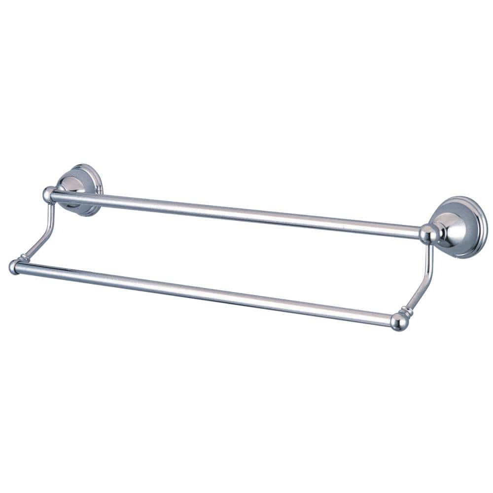 Kingston Brass Restoration 18 in. Wall Mount Dual Towel Bar in Polished