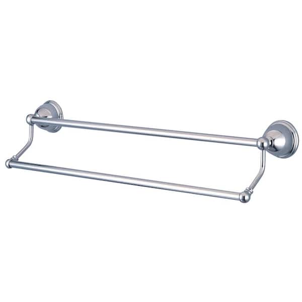Kingston Brass Restoration 18 in. Wall Mount Dual Towel Bar in Polished Chrome