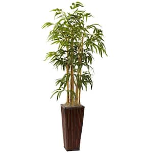 4 ft. Artificial Bamboo with Decorative planter