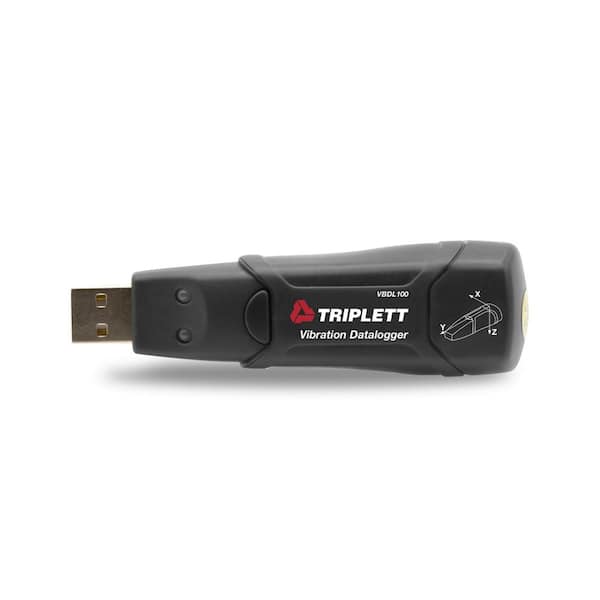 TRIPLETT 3-Axis Vibration Datalogger w/ Certificate of Traceability to NIST