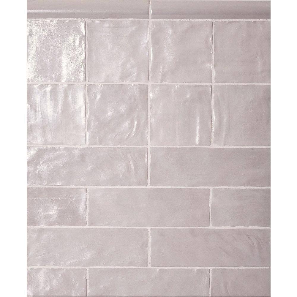 Apollo Gray Ceramic Subway Mosaic Tile 2.5" x 8"