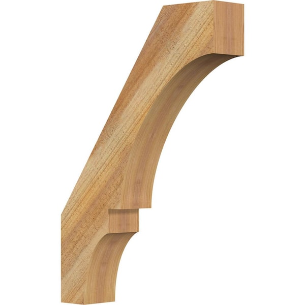 Ekena Millwork 4"W x 18"D x 26"H Balboa Rough Sawn Knee Brace, Western Red Cedar