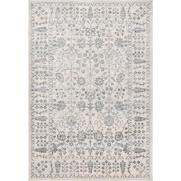 nuLOOM Bessie Vintage Tribal Silver 7 ft. x 9 ft. Area Rug