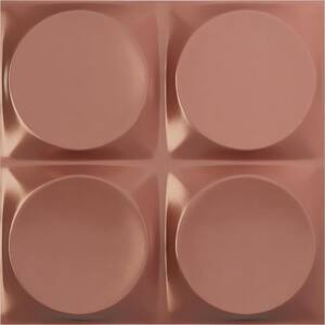 11 7/8 in. x 11 7/8 in. Adonis EnduraWall Decorative 3D Wall Panel, Champagne Pink (12-Pack for 11.76 Sq. Ft.)