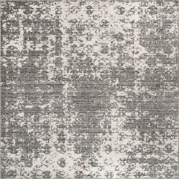 nuLOOM Deedra Misty Contemporary Gray 8 ft. Square Rug