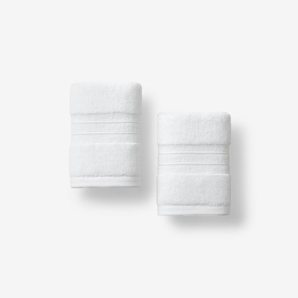 Legends Hotel Mirage Aegean White Cotton Wash Cloth (Set of 2)