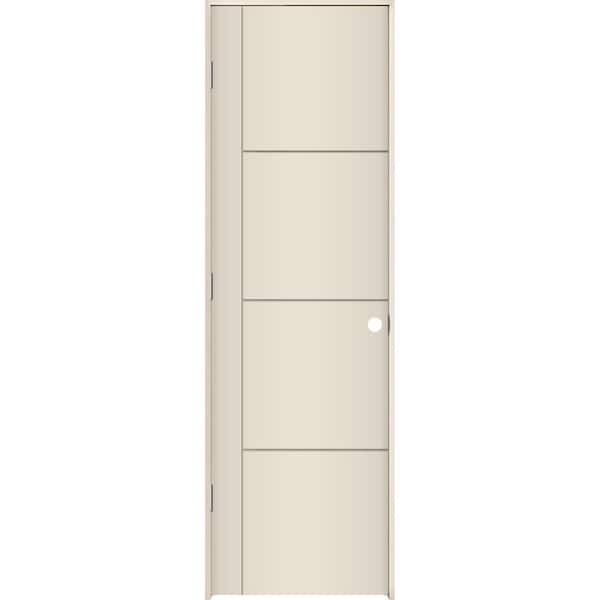 JELD-WEN 24 in. x 80 in. Right-Hand Solid Core Primed Composite Single Prehung Interior Door