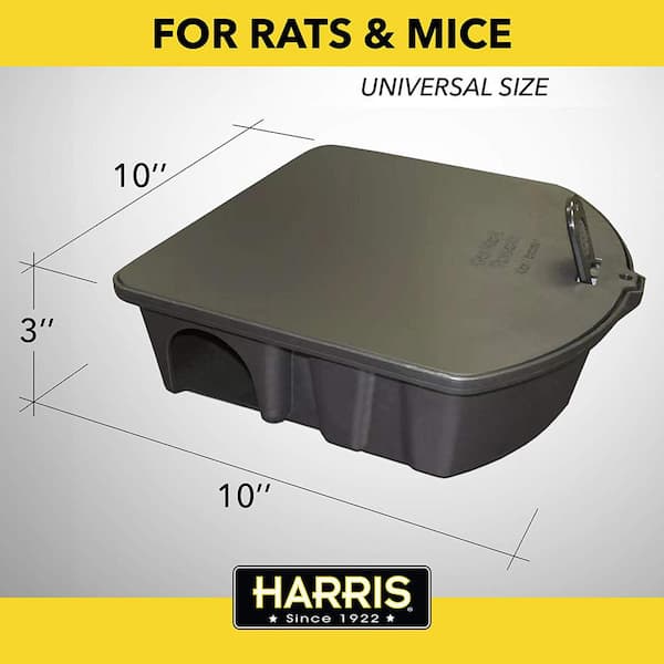 1170273 Mouse Killer 3 Refillable Bait Station for Indoor Use - 8 oz