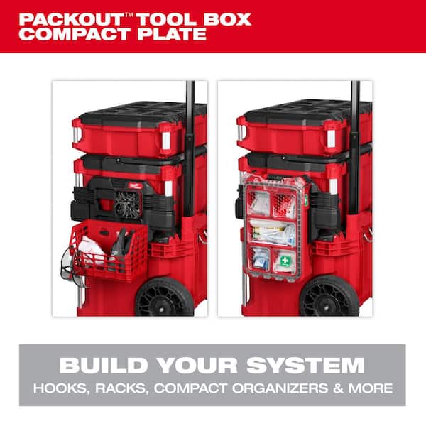 Milwaukee PACKOUT Compact Plate Tool Box Rack Attachment