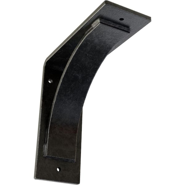 Ekena Millwork 3 in. x 8 in. x 8 in. Antiqued Pewter Morris Steel Bracket