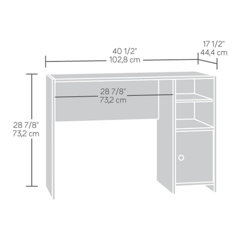 White Wood Desk with Drawer and Filing Cabinet