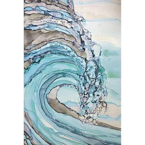 Anky 1-Piece Unframed Art Print 40 in. x 60 in. Embellished Canvas - Oceanic