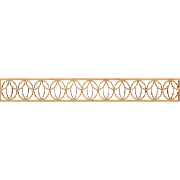 Ekena Millwork Shoshoni Fretwork 0.25 in. D x 46.5 in. W x 6 in. L Maple Wood Panel Moulding