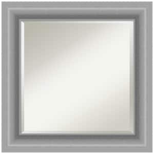 Peak Polished Silver 26.00 in. H x 26.00 in. W Framed Wall Mirror