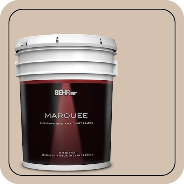 BEHR MARQUEE 5 gal. Home Decorators Collection #HDC-AC-04 Avenue Tan Flat Exterior Paint & Primer