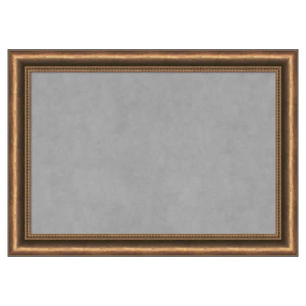 Amanti Art Manhattan Bronze Narrow 28 in. x 20 in. Framed Magnetic Board