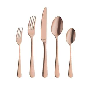 Austin Flatware Set, Matte Copper, 20-Piece