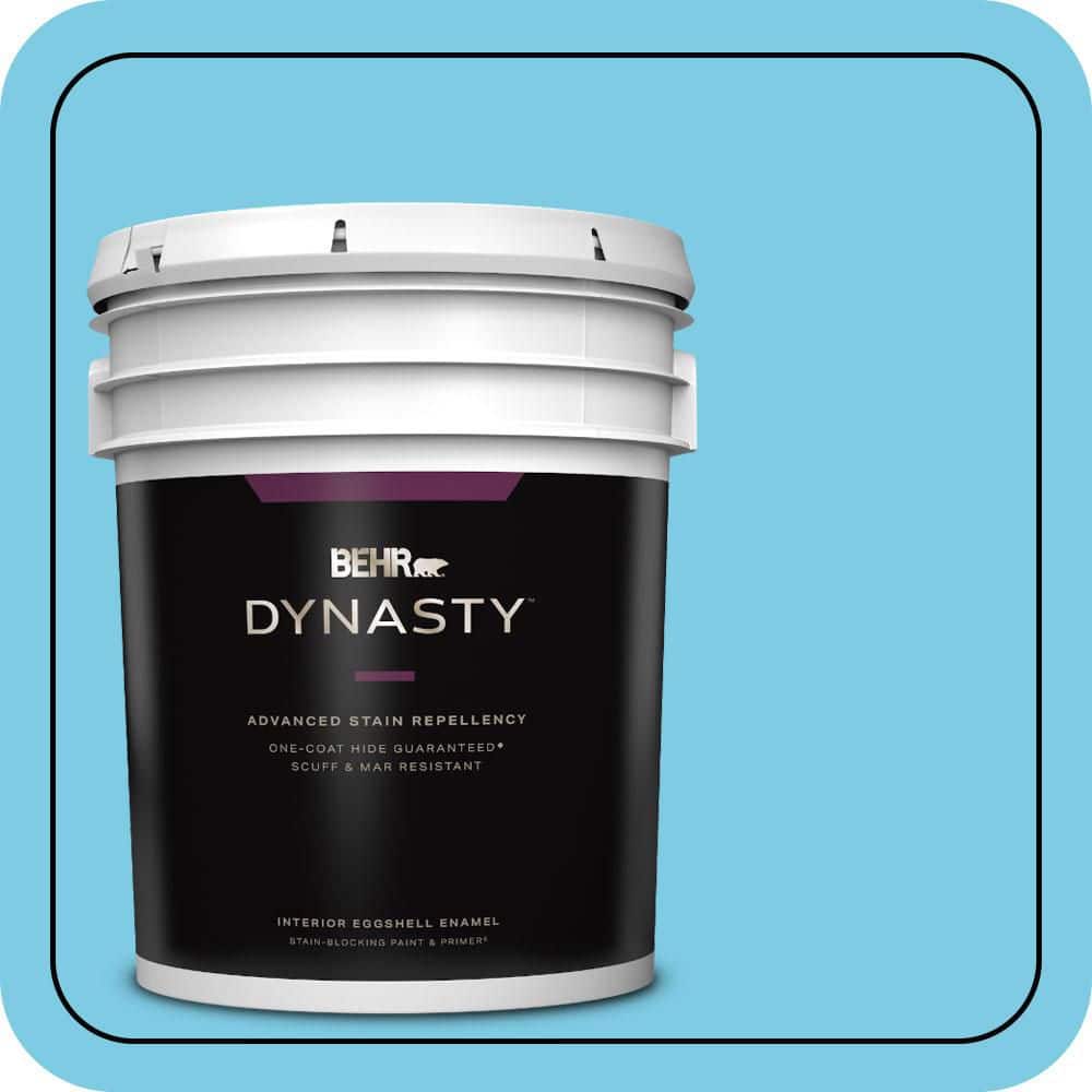 5 gal. #P490-3 Big Chill Eggshell Enamel Interior Stain-Blocking Paint & Primer price history on PriceWatchPro