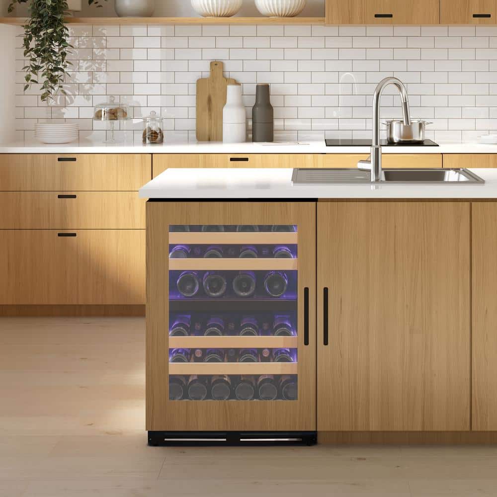Allavino 24'' Panel Ready Single Zone Wine Refrigerator with LED Lighting