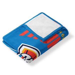 NBA Thunder High Block Multicolor Silk Touch Throw Blanket