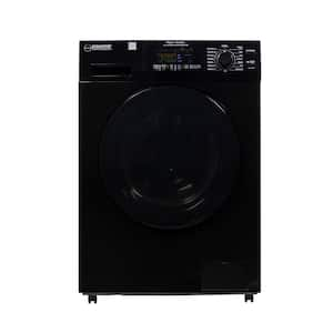 1.62 cu. ft./15 lbs. All-in-One Washer Dryer Combo Ventless/Vented Pet Plus Portability Kit in Black