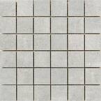 Uptown Manhattan 11.81 in. x 11.81 in. x 9mm Porcelain Mesh-Mounted Mosaic Tile (0.97 sq. ft.)
